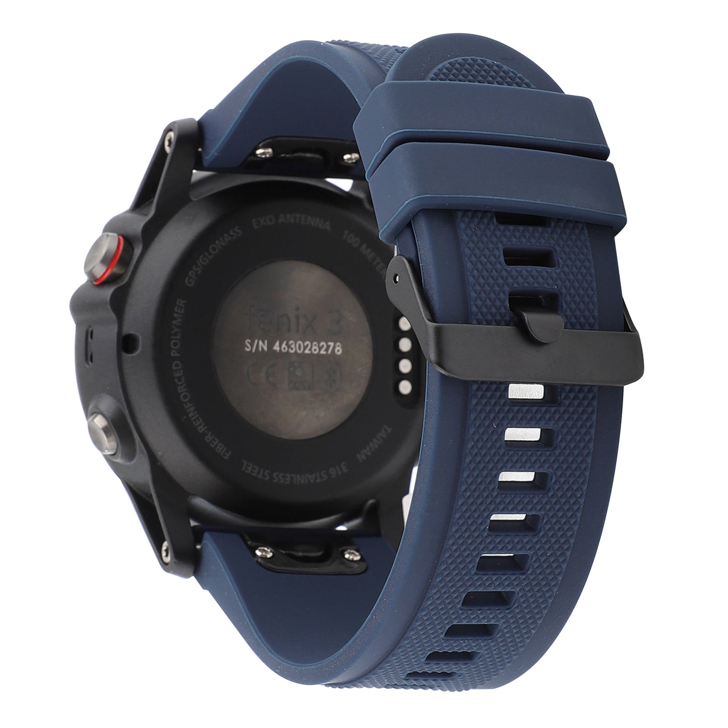 22mm Soft Textured Silicone Watch Band Wrist Bracelet for Garmin Fenix 5 / 5 Plus with Black Buckle