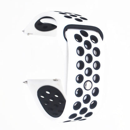20mm Two-tone Silicone Hollow Watch Band for Samsung Galaxy Watch Active
