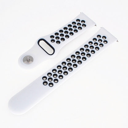 20mm Two-tone Silicone Hollow Watch Band for Samsung Galaxy Watch Active