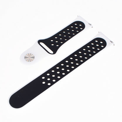 20mm Two-tone Silicone Hollow Watch Band for Samsung Galaxy Watch Active