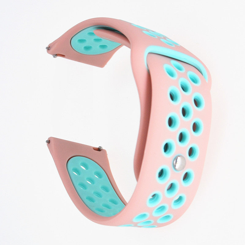 20mm Two-tone Silicone Hollow Watch Band for Samsung Galaxy Watch Active