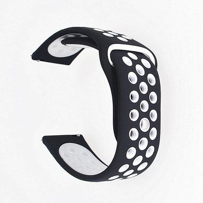 20mm Two-tone Silicone Hollow Watch Band for Samsung Galaxy Watch Active