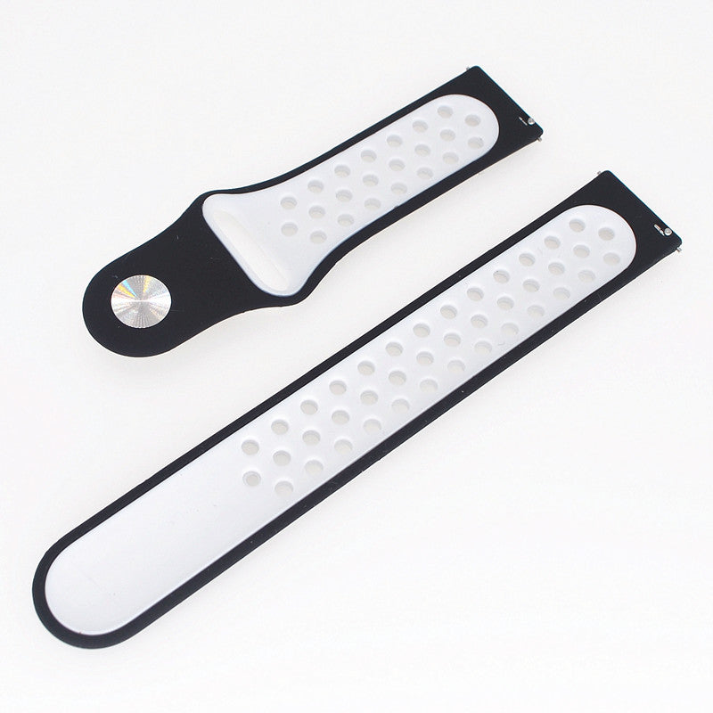 20mm Two-tone Silicone Hollow Watch Band for Samsung Galaxy Watch Active