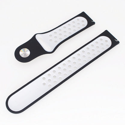 20mm Two-tone Silicone Hollow Watch Band for Samsung Galaxy Watch Active