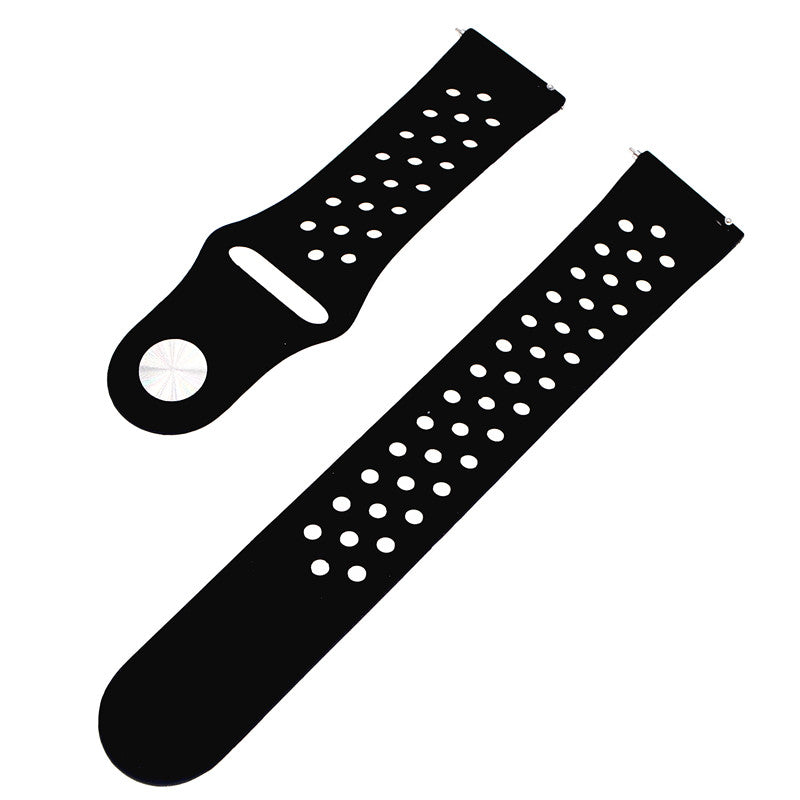 20mm Two-tone Silicone Hollow Watch Band for Samsung Galaxy Watch Active