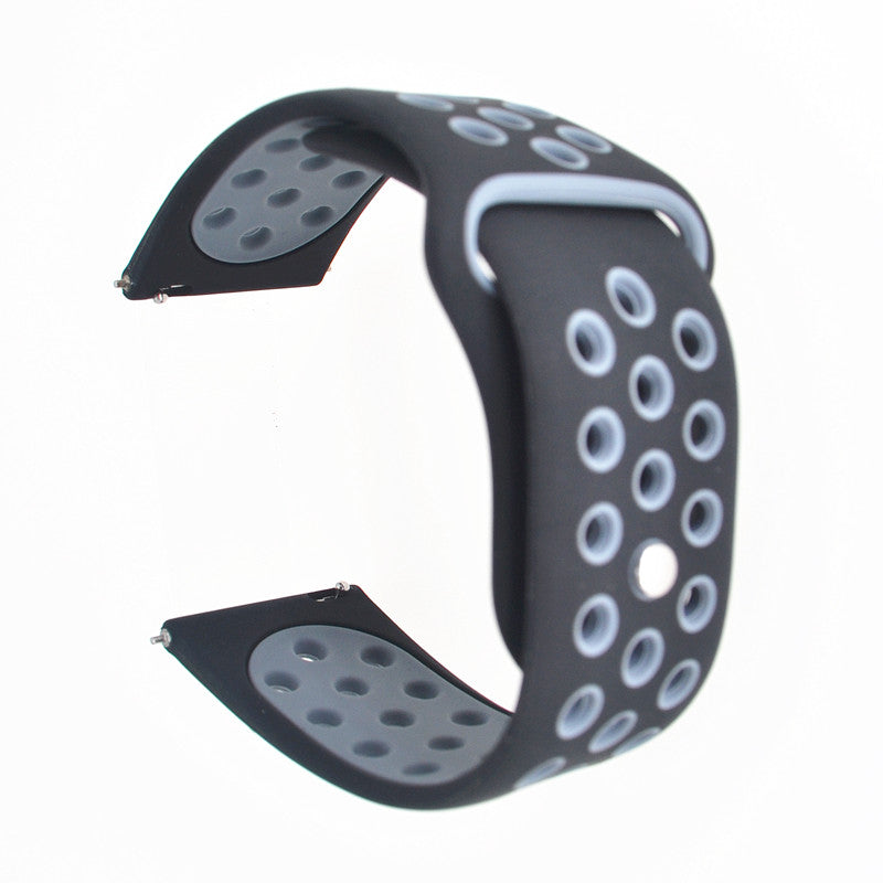 20mm Two-tone Silicone Hollow Watch Band for Samsung Galaxy Watch Active