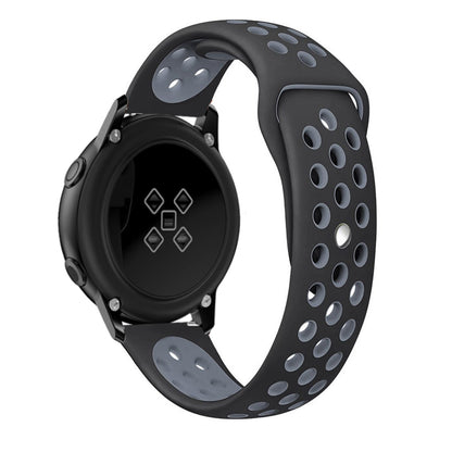 20mm Two-tone Silicone Hollow Watch Band for Samsung Galaxy Watch Active