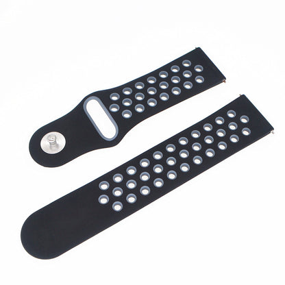20mm Two-tone Silicone Hollow Watch Band for Samsung Galaxy Watch Active