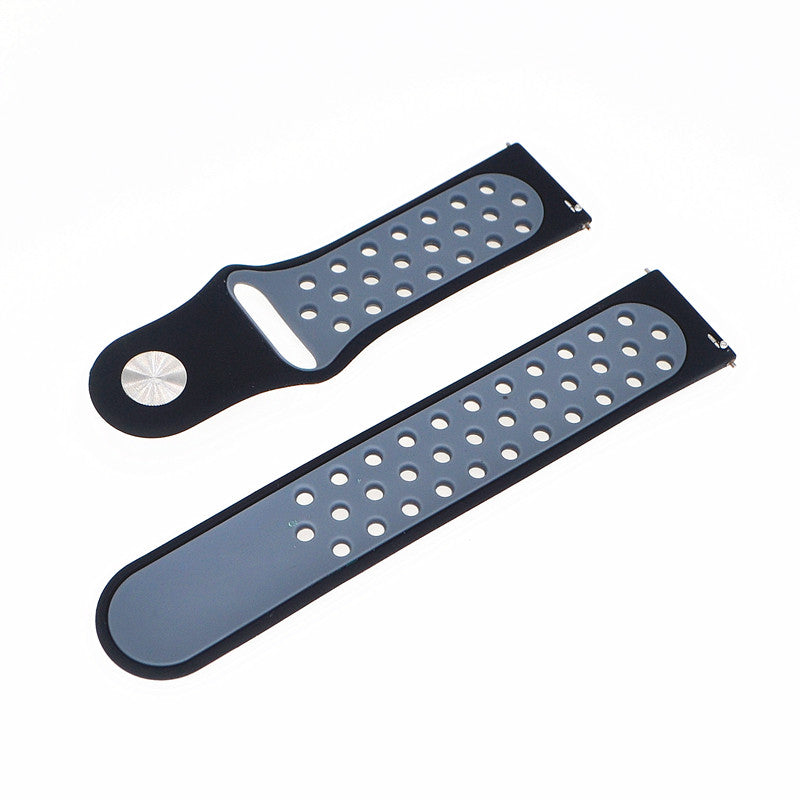 20mm Two-tone Silicone Hollow Watch Band for Samsung Galaxy Watch Active