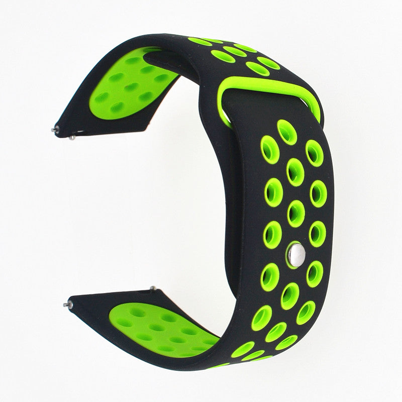 20mm Two-tone Silicone Hollow Watch Band for Samsung Galaxy Watch Active