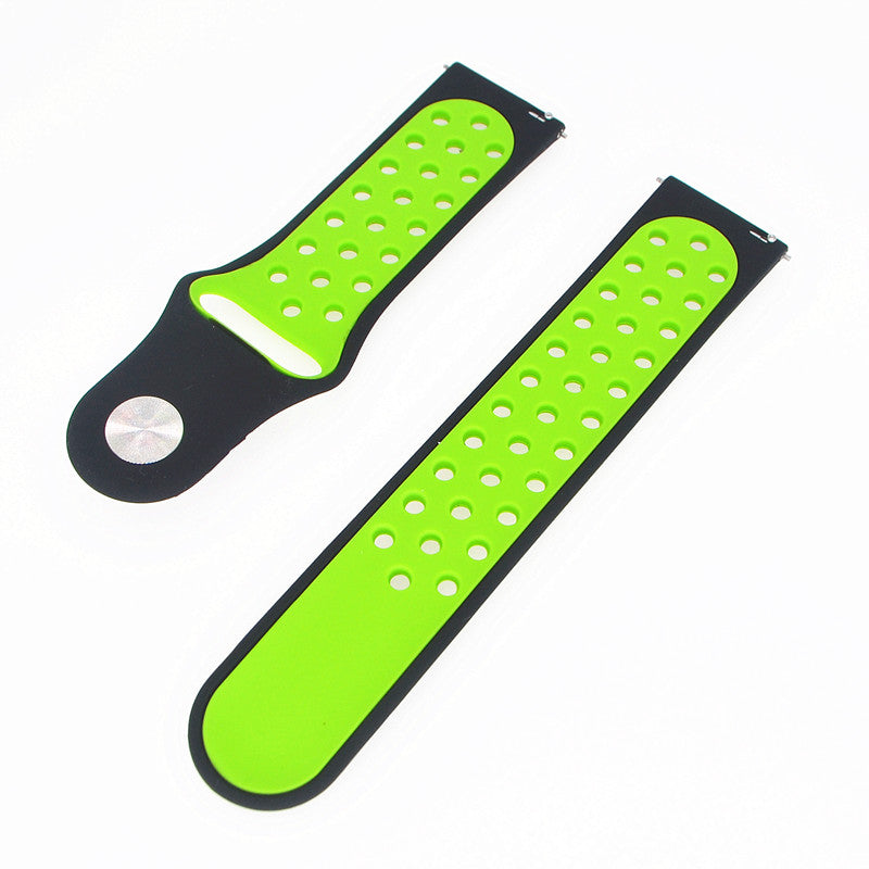 20mm Two-tone Silicone Hollow Watch Band for Samsung Galaxy Watch Active