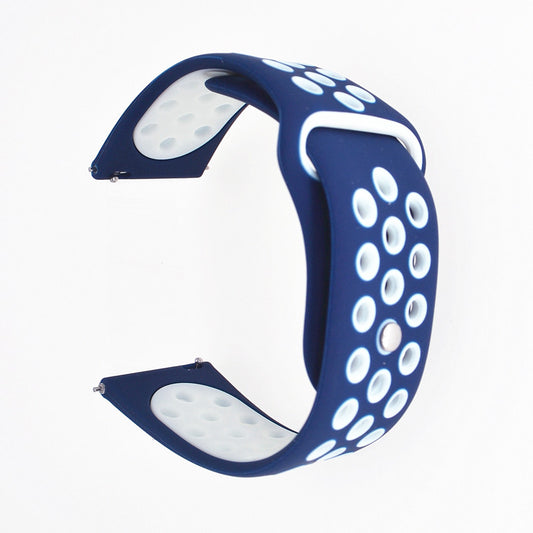 20mm Two-tone Silicone Hollow Watch Band for Samsung Galaxy Watch Active