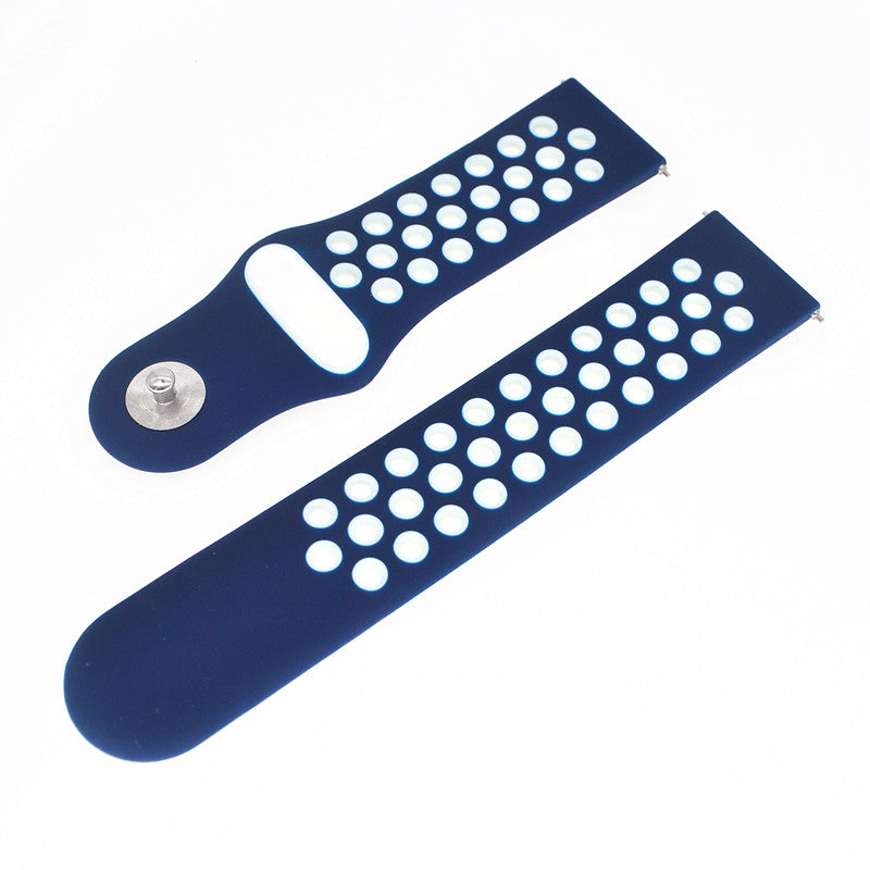 20mm Two-tone Silicone Hollow Watch Band for Samsung Galaxy Watch Active