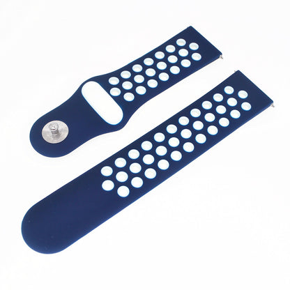 20mm Two-tone Silicone Hollow Watch Band for Samsung Galaxy Watch Active