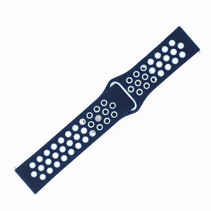 20mm Two-tone Silicone Hollow Watch Band for Samsung Galaxy Watch Active