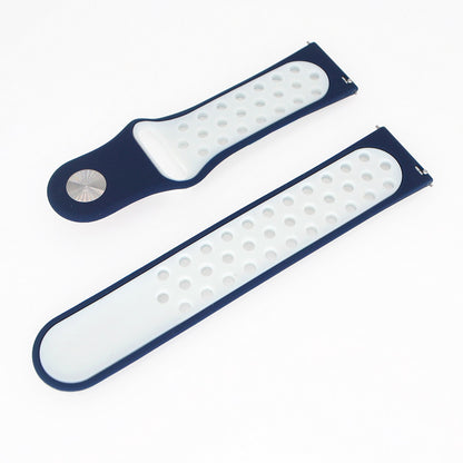 20mm Two-tone Silicone Hollow Watch Band for Samsung Galaxy Watch Active