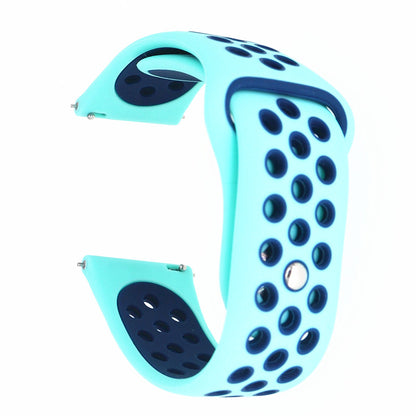 20mm Two-tone Silicone Hollow Watch Band for Samsung Galaxy Watch Active