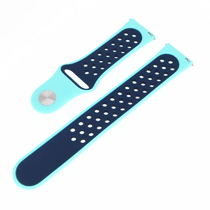 20mm Two-tone Silicone Hollow Watch Band for Samsung Galaxy Watch Active