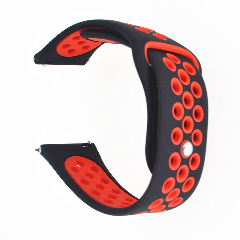 20mm Two-tone Silicone Hollow Watch Band for Samsung Galaxy Watch Active