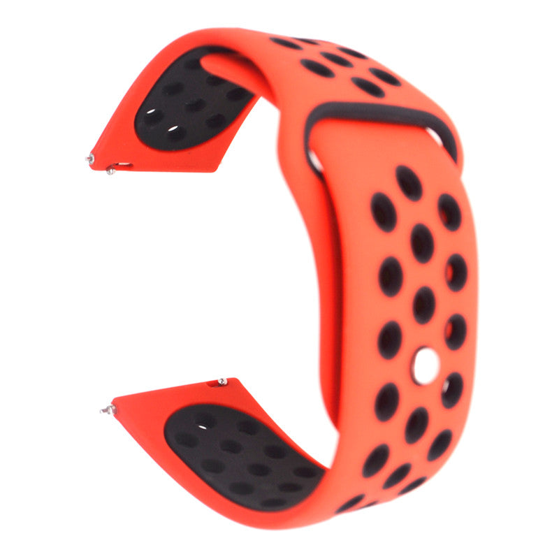 20mm Two-tone Silicone Hollow Watch Band for Samsung Galaxy Watch Active