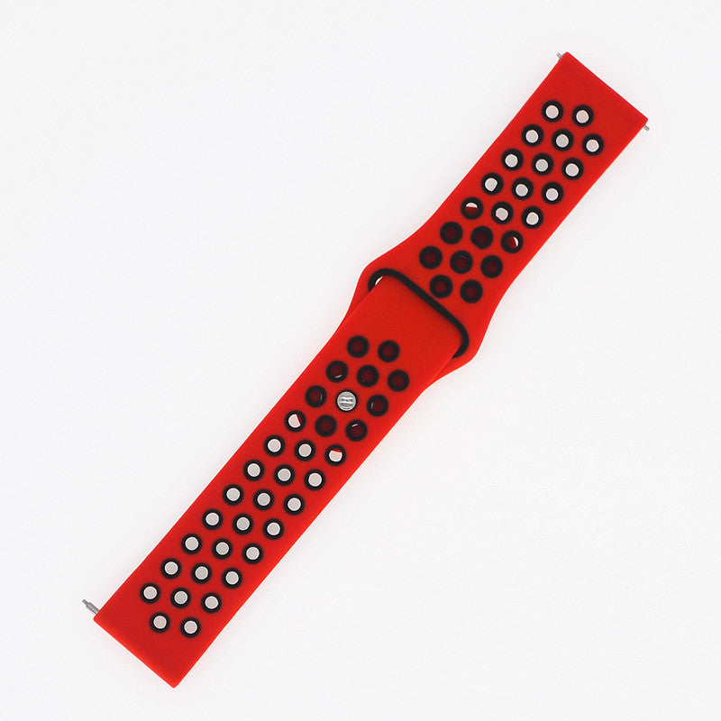 20mm Two-tone Silicone Hollow Watch Band for Samsung Galaxy Watch Active