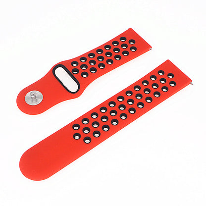 20mm Two-tone Silicone Hollow Watch Band for Samsung Galaxy Watch Active