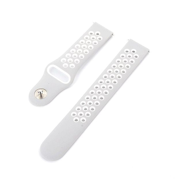 20mm Two-tone Silicone Hollow Watch Band for Samsung Galaxy Watch Active