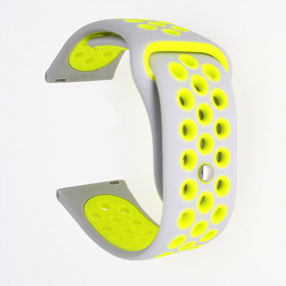 20mm Two-tone Silicone Hollow Watch Band for Samsung Galaxy Watch Active