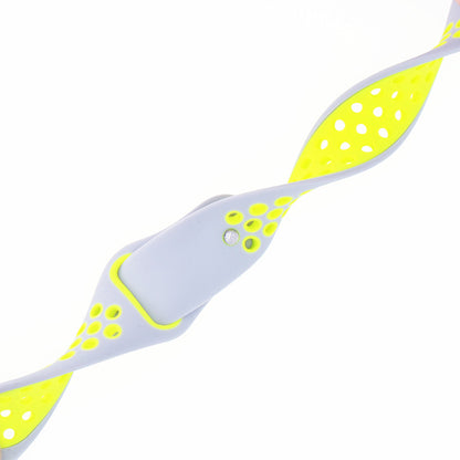 20mm Two-tone Silicone Hollow Watch Band for Samsung Galaxy Watch Active