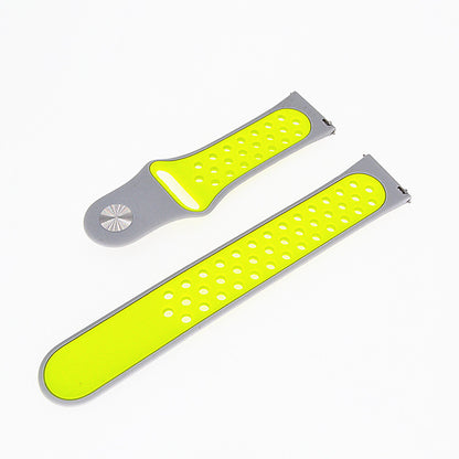 20mm Two-tone Silicone Hollow Watch Band for Samsung Galaxy Watch Active