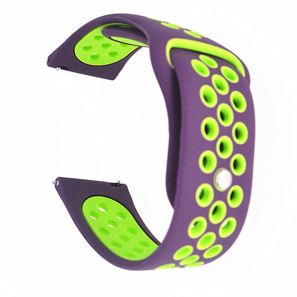 20mm Two-tone Silicone Hollow Watch Band for Samsung Galaxy Watch Active