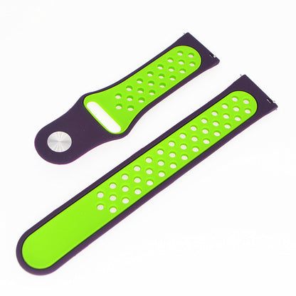 20mm Two-tone Silicone Hollow Watch Band for Samsung Galaxy Watch Active