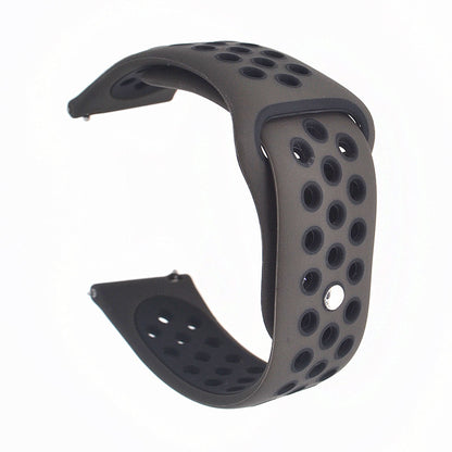 20mm Two-tone Silicone Hollow Watch Band for Samsung Galaxy Watch Active