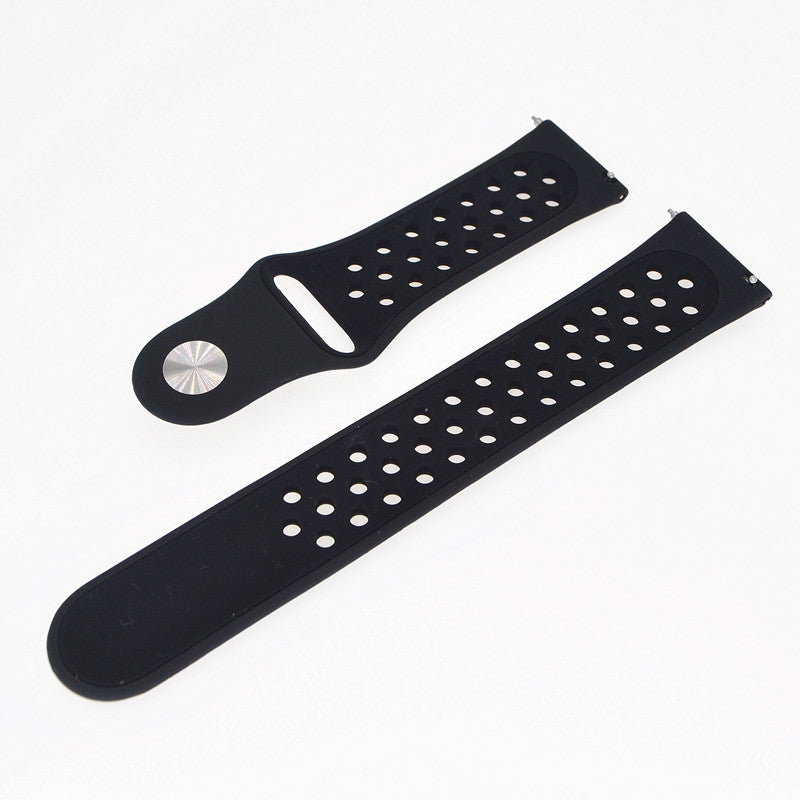 20mm Two-tone Silicone Hollow Watch Band for Samsung Galaxy Watch Active