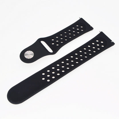 20mm Two-tone Silicone Hollow Watch Band for Samsung Galaxy Watch Active