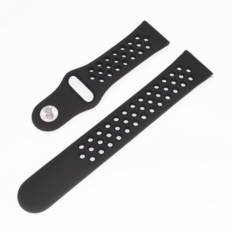 20mm Two-tone Silicone Hollow Watch Band for Samsung Galaxy Watch Active