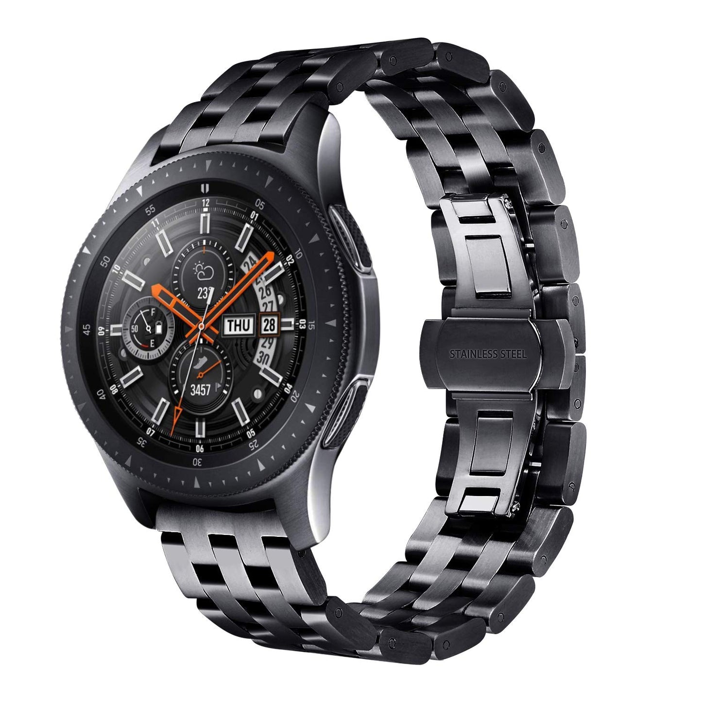 20mm Stainless Steel Watch Band Wrist Strap Replacement for Samsung Galaxy Watch 42mm