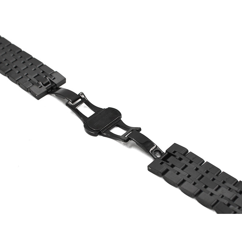 22mm Butterfly Buckle Stainless Steel Watch Band Strap for Samsung Galaxy Watch 46mm