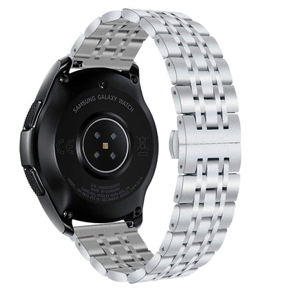 22mm Butterfly Buckle Stainless Steel Watch Band Strap for Samsung Galaxy Watch 46mm
