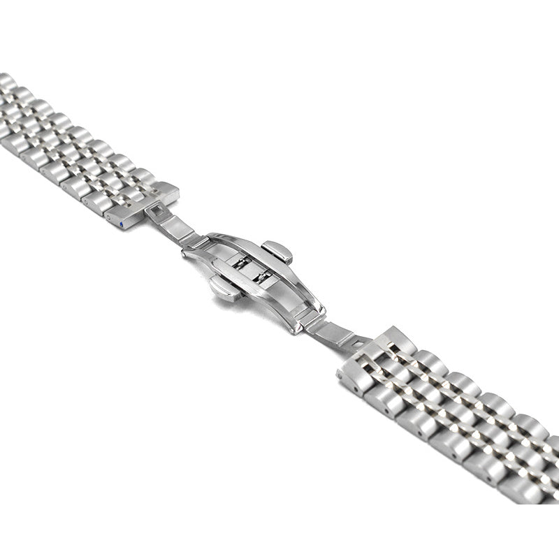 22mm Butterfly Buckle Stainless Steel Watch Band Strap for Samsung Galaxy Watch 46mm