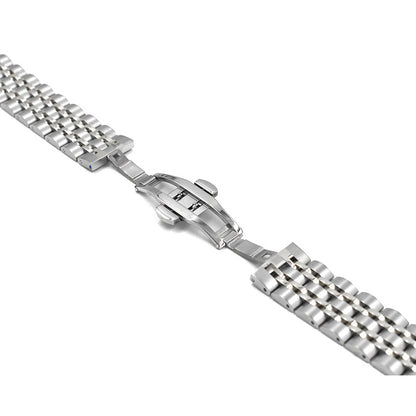 22mm Butterfly Buckle Stainless Steel Watch Band Strap for Samsung Galaxy Watch 46mm