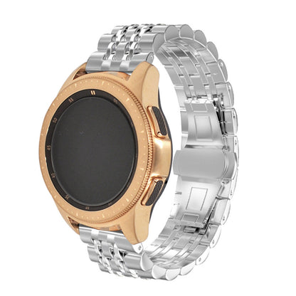 22mm Butterfly Buckle Stainless Steel Watch Band Strap for Samsung Galaxy Watch 46mm
