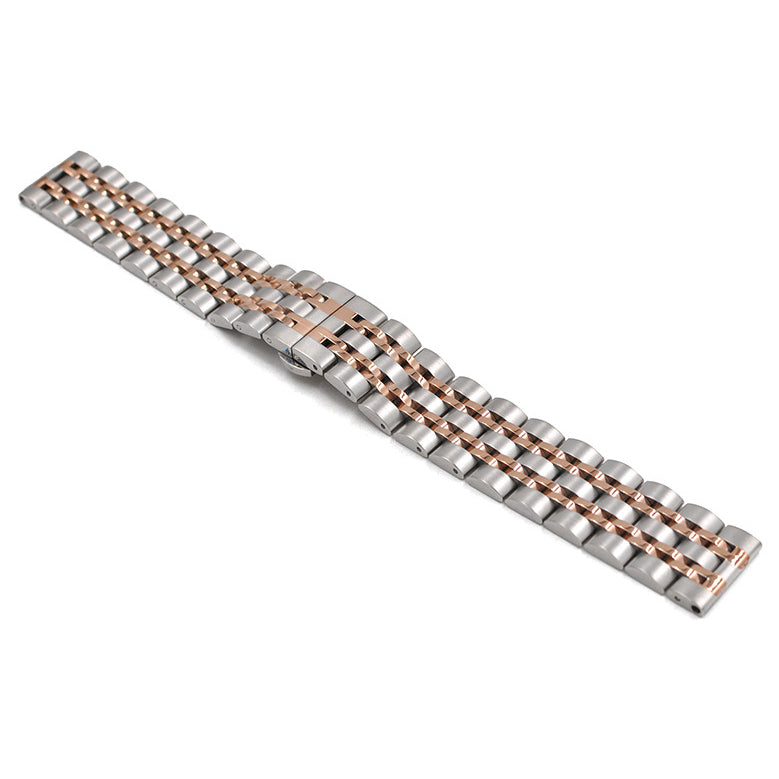 22mm Butterfly Buckle Stainless Steel Watch Band Strap for Samsung Galaxy Watch 46mm