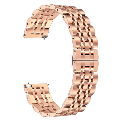22mm Butterfly Buckle Stainless Steel Watch Band Strap for Samsung Galaxy Watch 46mm