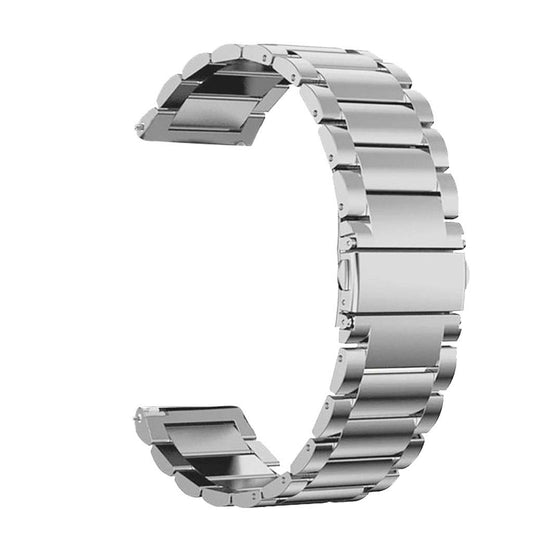 22mm Three Beads Stainless Steel Watch Strap with Folding Clasp for Huawei Watch GT / Honor Watch Magic