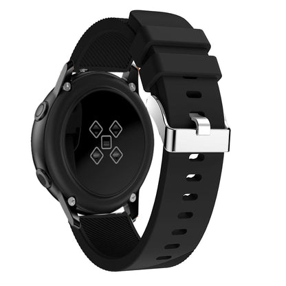 20mm Twill Texture Silicone Watch Strap for Samsung Galaxy Watch Active SM-R500