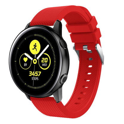 20mm Twill Texture Silicone Watch Strap for Samsung Galaxy Watch Active SM-R500