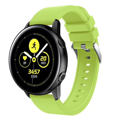 20mm Twill Texture Silicone Watch Strap for Samsung Galaxy Watch Active SM-R500