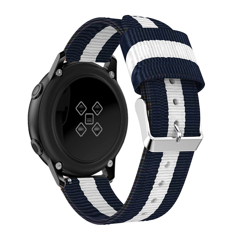 20mm Classic Buckle Nylon Watch Strap for Samsung Galaxy Watch Active SM-R500