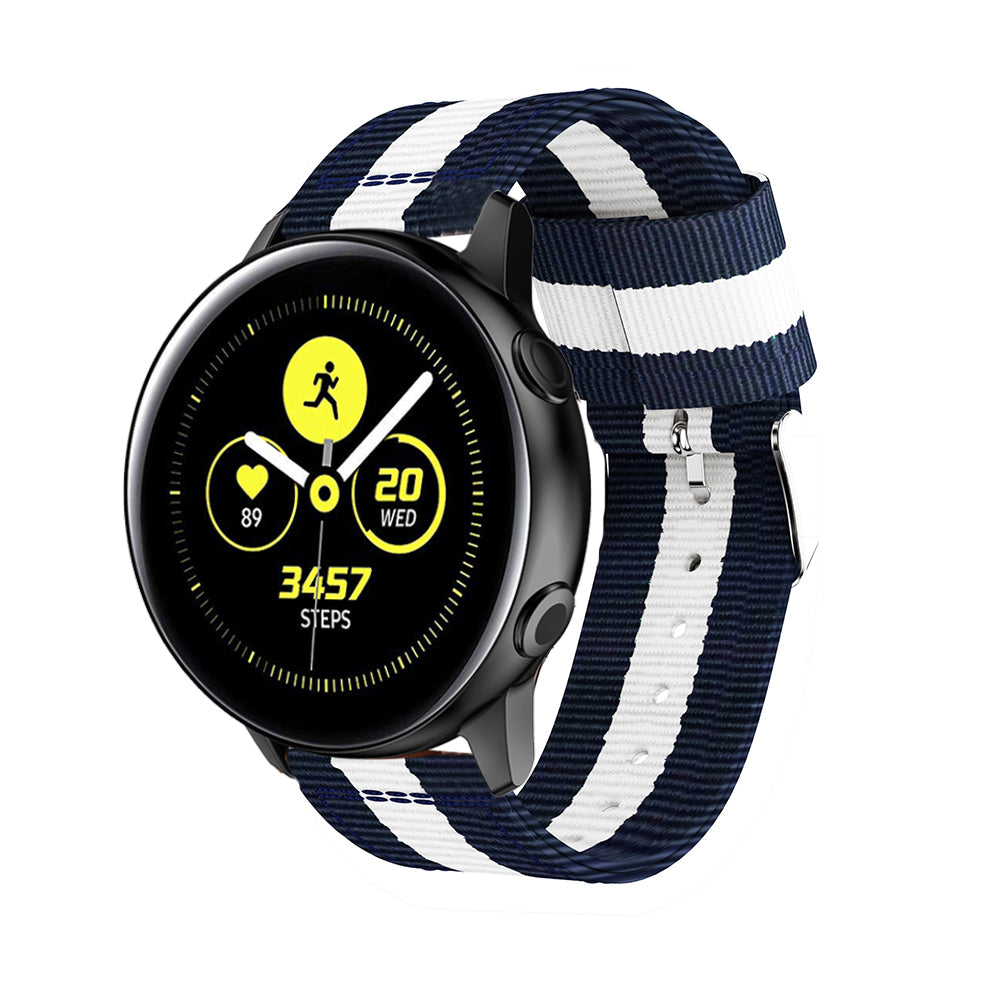 20mm Classic Buckle Nylon Watch Strap for Samsung Galaxy Watch Active SM-R500